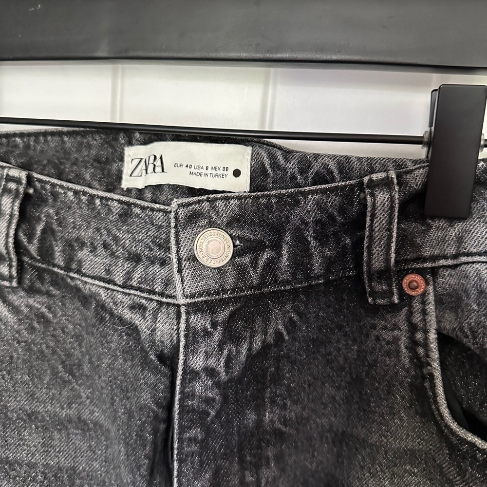 Zara wide leg distressed jeans - Picture 2 of 4